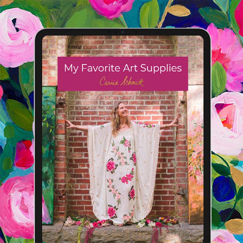 carrie schmit my favorite art supplies