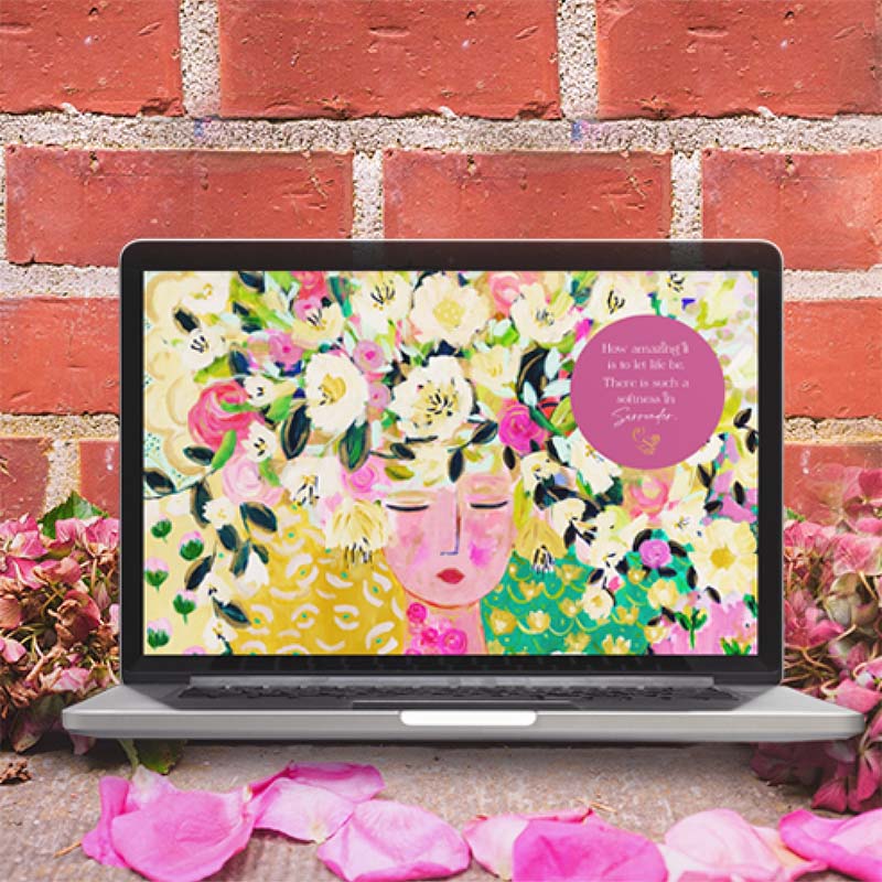 Carrie Schmitt's artistic floral screensaver